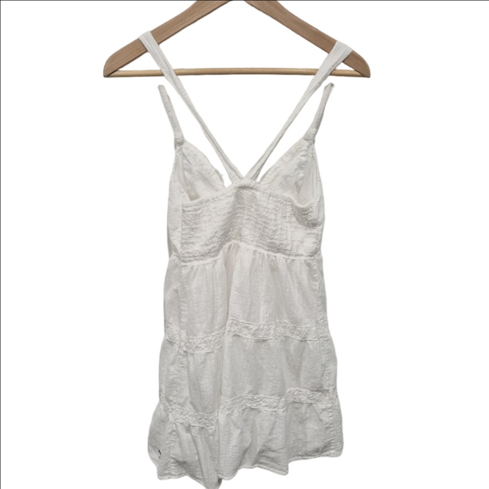 Abercrombie & Fitch White Sleeveless Tiered Dress - Picture 5 of 7